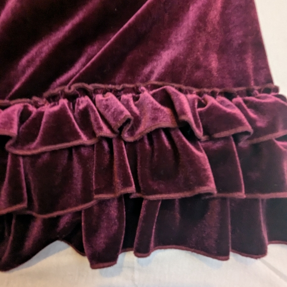 Seventh Avenue Purple Velour Jacket,Studs, Ruffles, Flared Sleeves Large - Picture 6 of 11